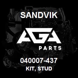 040007-437 Sandvik KIT, STUD | AGA Parts