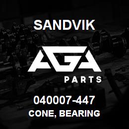 040007-447 Sandvik CONE, BEARING | AGA Parts