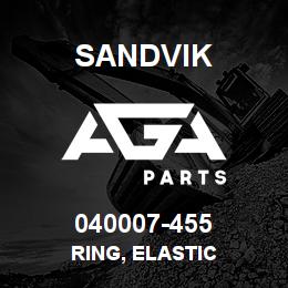 040007-455 Sandvik RING, ELASTIC | AGA Parts