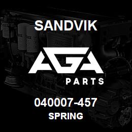 040007-457 Sandvik SPRING | AGA Parts
