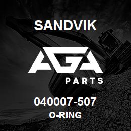 040007-507 Sandvik O-RING | AGA Parts