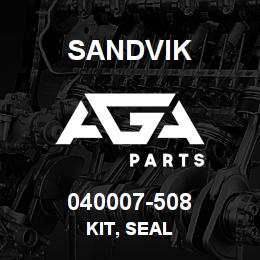 040007-508 Sandvik KIT, SEAL | AGA Parts