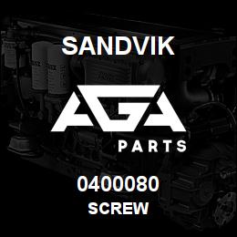 0400080 Sandvik SCREW | AGA Parts