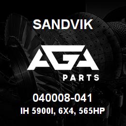 040008-041 Sandvik IH 5900I, 6X4, 565HP, 13SP MT | AGA Parts