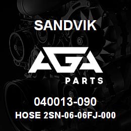 040013-090 Sandvik HOSE 2SN-06-06FJ-000-06FJ-92.6 | AGA Parts