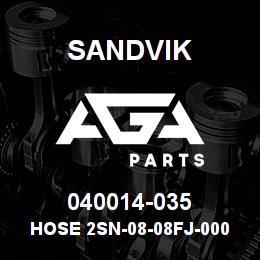 040014-035 Sandvik HOSE 2SN-08-08FJ-000-08FJ-38 | AGA Parts