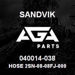 040014-038 Sandvik HOSE 2SN-08-08FJ-000-08FJ-41 | AGA Parts