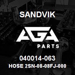040014-063 Sandvik HOSE 2SN-08-08FJ-000-08FJ-66 | AGA Parts