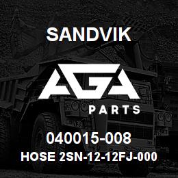 040015-008 Sandvik HOSE 2SN-12-12FJ-000-12FJ-11.3 | AGA Parts