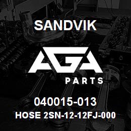 040015-013 Sandvik HOSE 2SN-12-12FJ-000-12FJ-16.3 | AGA Parts