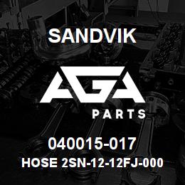 040015-017 Sandvik HOSE 2SN-12-12FJ-000-12FJ-20.3 | AGA Parts