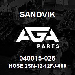 040015-026 Sandvik HOSE 2SN-12-12FJ-000-12FJ-29.3 | AGA Parts