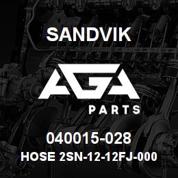 040015-028 Sandvik HOSE 2SN-12-12FJ-000-12FJ-31.3 | AGA Parts