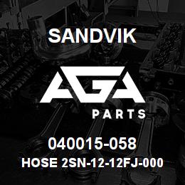 040015-058 Sandvik HOSE 2SN-12-12FJ-000-12FJ-61.3 | AGA Parts