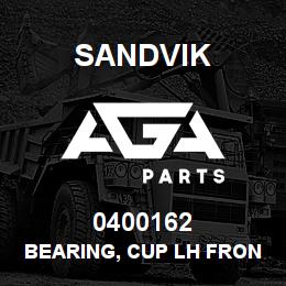 0400162 Sandvik BEARING, CUP LH FRONT | AGA Parts
