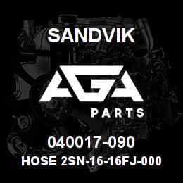 040017-090 Sandvik HOSE 2SN-16-16FJ-000-16FJ-93.8 | AGA Parts