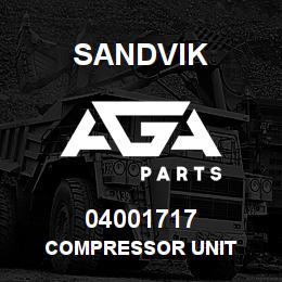 04001717 Sandvik COMPRESSOR UNIT | AGA Parts