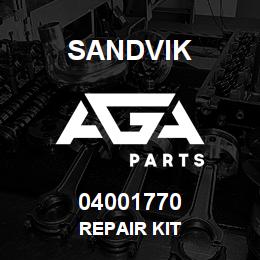 04001770 Sandvik REPAIR KIT | AGA Parts