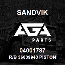 04001787 Sandvik R/B 56039943 PISTON ROD SEAL KIT RB | AGA Parts