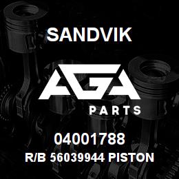 04001788 Sandvik R/B 56039944 PISTON ROD SEAL KIT RB | AGA Parts