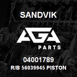 04001789 Sandvik R/B 56039945 PISTON ROD SEAL KIT RB | AGA Parts