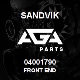 04001790 Sandvik FRONT END | AGA Parts