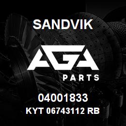 04001833 Sandvik KYT 06743112 RB | AGA Parts