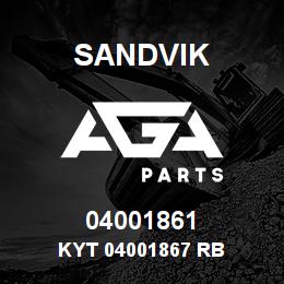 04001861 Sandvik KYT 04001867 RB | AGA Parts