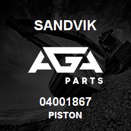 04001867 Sandvik PISTON | AGA Parts