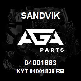 04001883 Sandvik KYT 04001836 RB | AGA Parts
