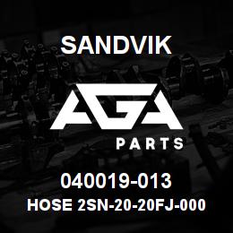 040019-013 Sandvik HOSE 2SN-20-20FJ-000-20FJ-16.8 | AGA Parts