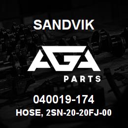 040019-174 Sandvik HOSE, 2SN-20-20FJ-000-20FJ-178 | AGA Parts