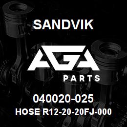 040020-025 Sandvik HOSE R12-20-20FJ-000-20FJ-28.8 | AGA Parts