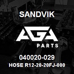 040020-029 Sandvik HOSE R12-20-20FJ-000-20FJ-32.8 | AGA Parts