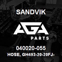 040020-055 Sandvik HOSE, GH493-20-20FJ-020FJ | AGA Parts