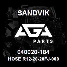 040020-184 Sandvik HOSE R12-20-20FJ-000-20FJ-188 | AGA Parts