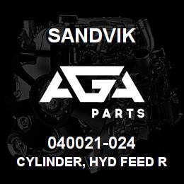 040021-024 Sandvik CYLINDER, HYD FEED RH MRLN5HD | AGA Parts