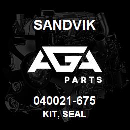040021-675 Sandvik KIT, SEAL | AGA Parts