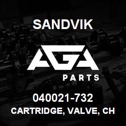 040021-732 Sandvik CARTRIDGE, VALVE, CHECK | AGA Parts