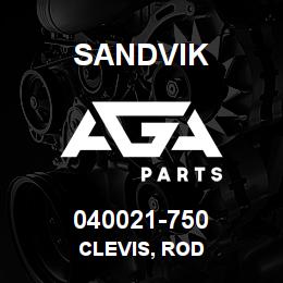 040021-750 Sandvik CLEVIS, ROD | AGA Parts