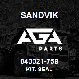 040021-758 Sandvik KIT, SEAL | AGA Parts