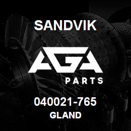 040021-765 Sandvik GLAND | AGA Parts