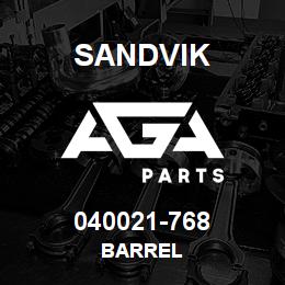 040021-768 Sandvik BARREL | AGA Parts