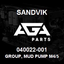 040022-001 Sandvik GROUP, MUD PUMP M4/5/6 5X6 GD | AGA Parts