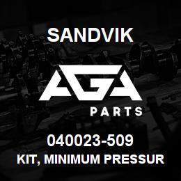 040023-509 Sandvik KIT, MINIMUM PRESSURE REPAIR | AGA Parts