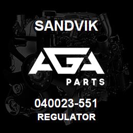 040023-551 Sandvik REGULATOR | AGA Parts