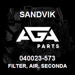 040023-573 Sandvik FILTER, AIR, SECONDARY | AGA Parts