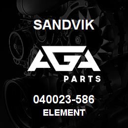 040023-586 Sandvik ELEMENT | AGA Parts