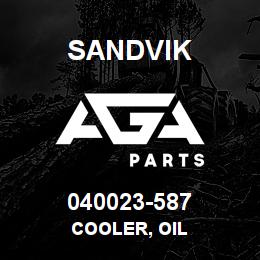 040023-587 Sandvik COOLER, OIL | AGA Parts