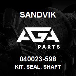 040023-598 Sandvik KIT, SEAL, SHAFT | AGA Parts
